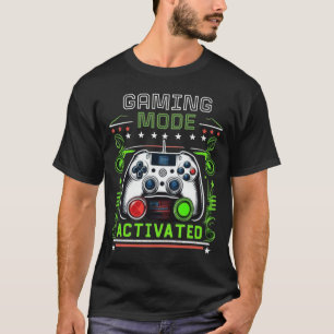 Gaming Mode Activated: Intense Green Gamer T-Shirt
