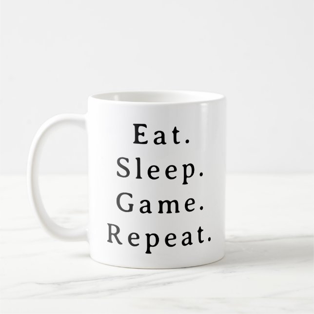 Gaming Mug – Eat Sleep Game Repeat (Left)