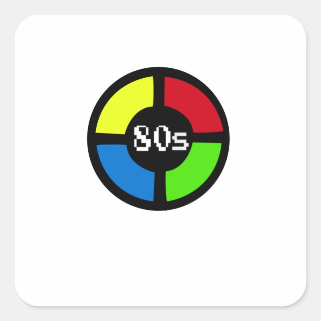 Gaming - Never Forget Is 80's Gamer Gadget Square Sticker (Front)