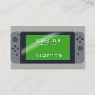 Gaming online games computer business business card