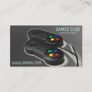 Gaming online games computer business business card