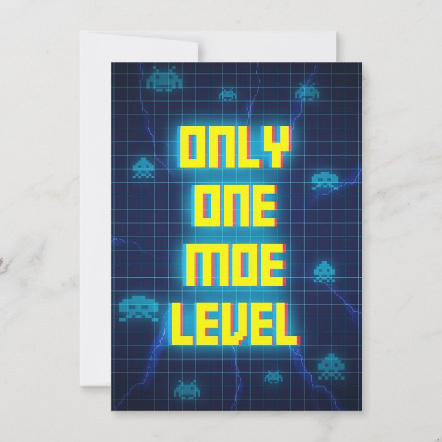 Gaming Only One More Level Invitation (Front)