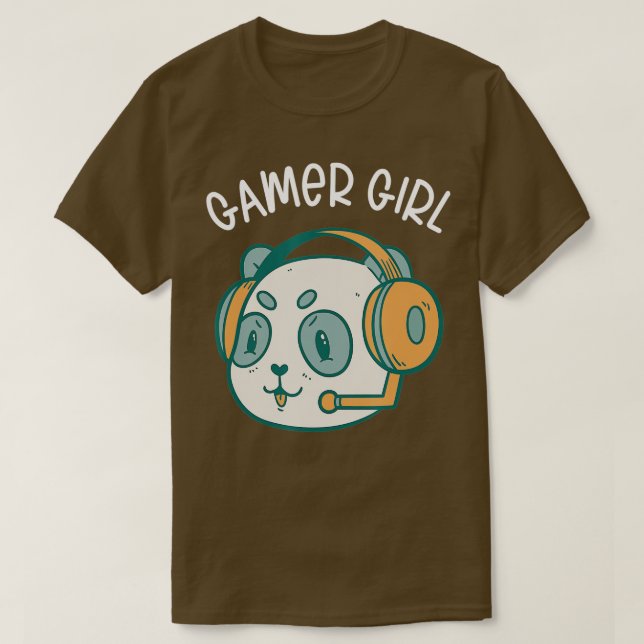Gaming Panda Video Game Player Computer PC Panda L T-Shirt (Design Front)