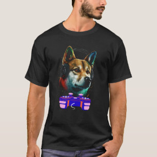 Gaming Shiba Inu Dog Player Animal Video Gamer Men T-Shirt