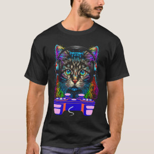Gaming Siberian Cat Player Animal Video Gamer  Men T-Shirt