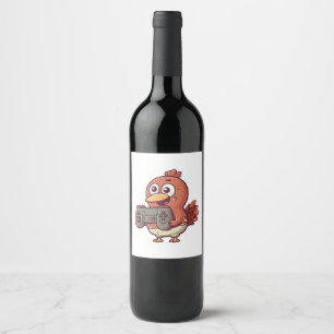 Gaming Thanksgiving Wine Label