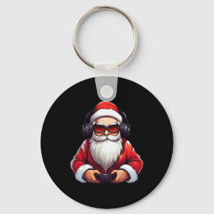 Gaming Video Gamer Game Controller Christmas Pajam Keychain