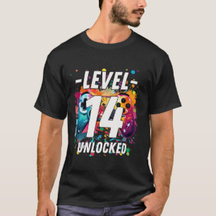 Gaming Vintage 14th Birthday 14 Year Old Boy Girl T-Shirt