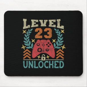 Gaming Vintage 23rd Birthday Gift 23 Year Old Boy  Mouse Pad