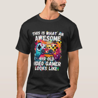 Gaming Vintage 9th Birthday 9 Nine Year Old Boy Gi T-Shirt