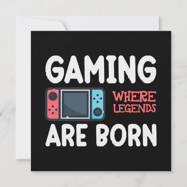 gaming where legends are born (Front)