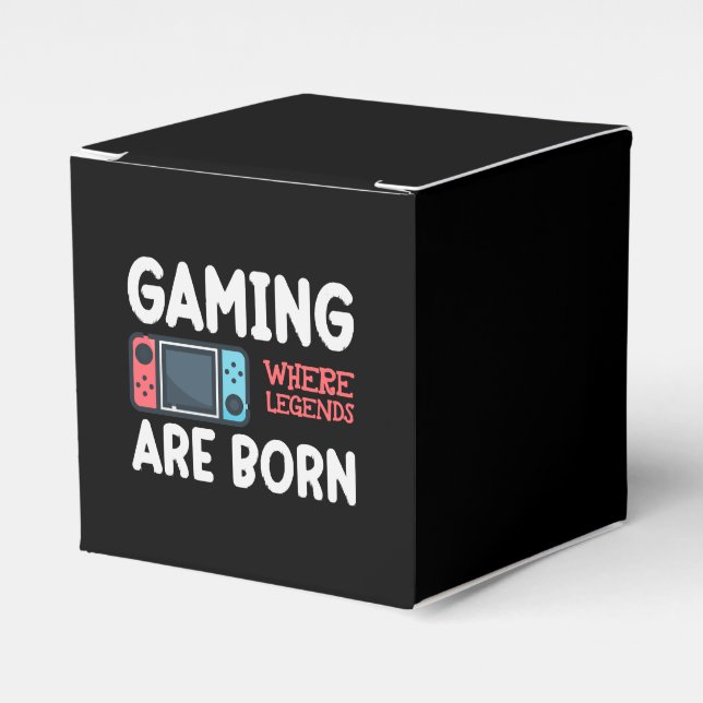 gaming where legends are born favor box (Front Side)