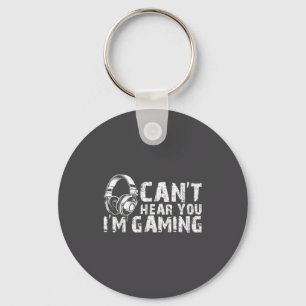 Gaming Zone Focus Gamer Tee Funny Quote Keychain