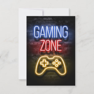 Gaming Zone RSVP Card