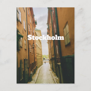 Gamla Stan, Stockholm Souvenir, Retro European  Holiday Postcard