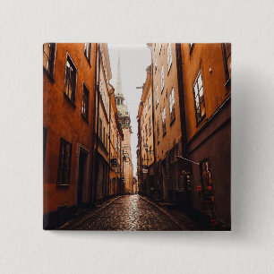 Gamla Stan, Stockholm, Sweden 2 Inch Square Button
