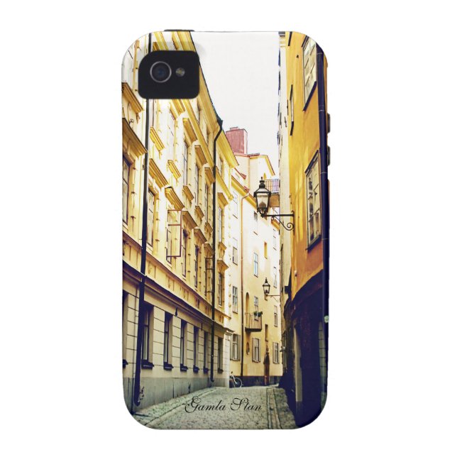 Gamla Stan Street iPhone 4/4s Case (Back)
