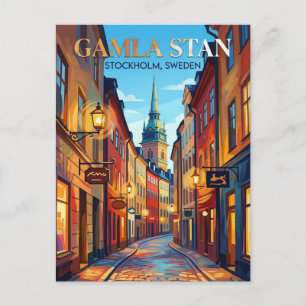 Gamla Stan Sweden Postcard
