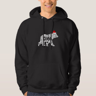 Gamma Bear Matching Family Buffalo Christmas Pajam Hoodie
