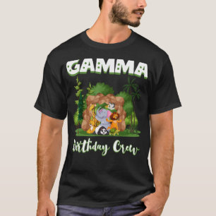 Gamma Birthday Crew Zoo Bday Safari Party Celebrat T-Shirt