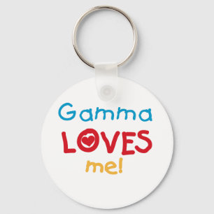 Gamma Loves Me T-shirts and Gifts Keychain
