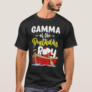 Gamma Of The Birthday Boy Fishing Fisherman Family T-Shirt