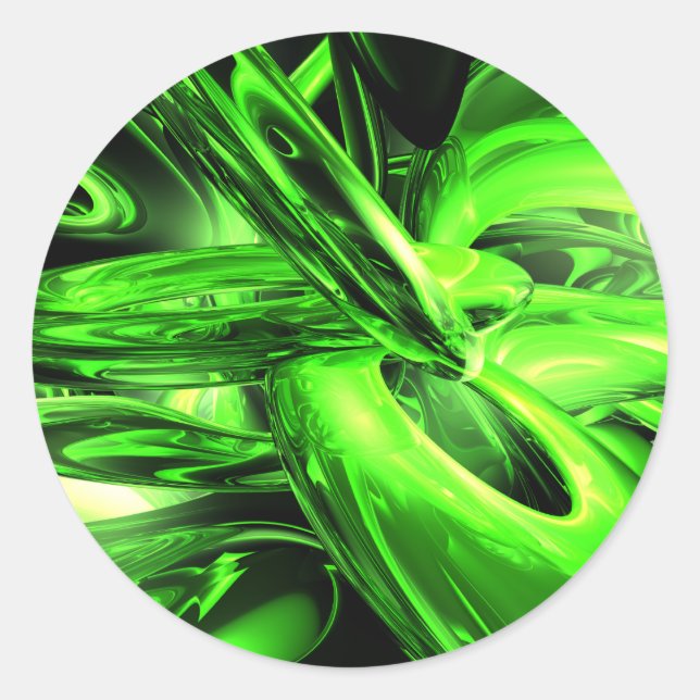 Gamma Radiation Abstract Sticker (Front)