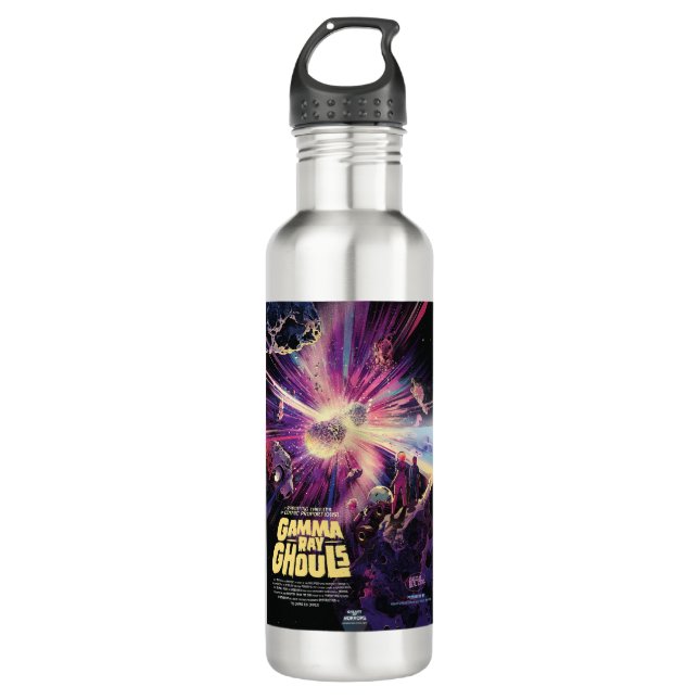 Gamma Ray Burst Pulsars Kilonova Cosmic Collision 710 Ml Water Bottle (Front)
