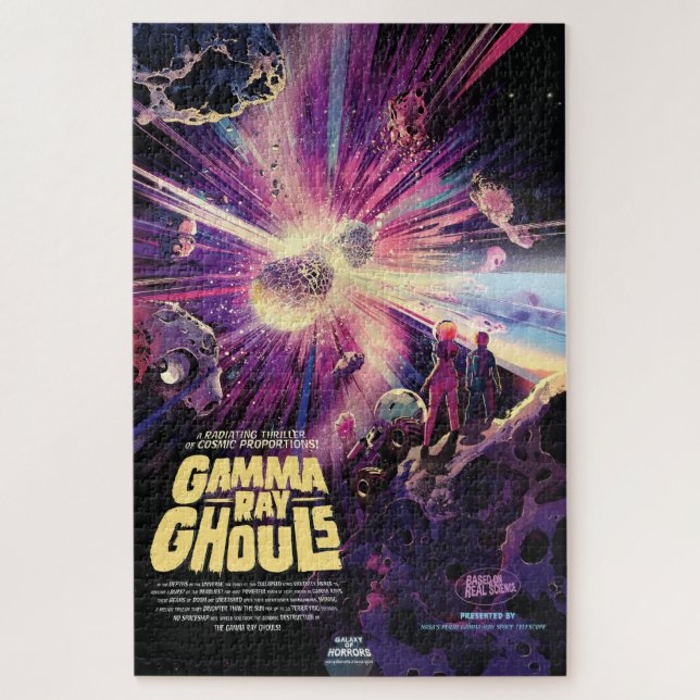 Gamma Ray Burst Pulsars Kilonova Cosmic Collision Jigsaw Puzzle (Vertical)