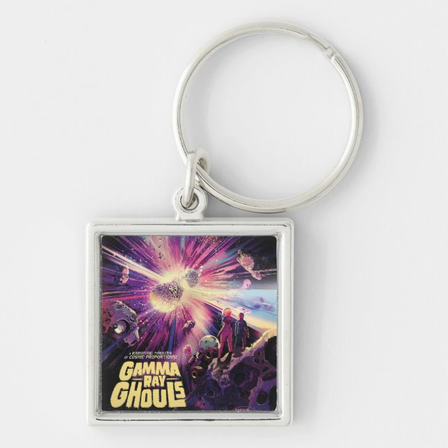 Gamma Ray Burst Pulsars Kilonova Cosmic Collision Keychain (Front)