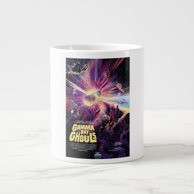 Gamma Ray Burst Pulsars Kilonova Cosmic Collision Large Coffee Mug (Front)