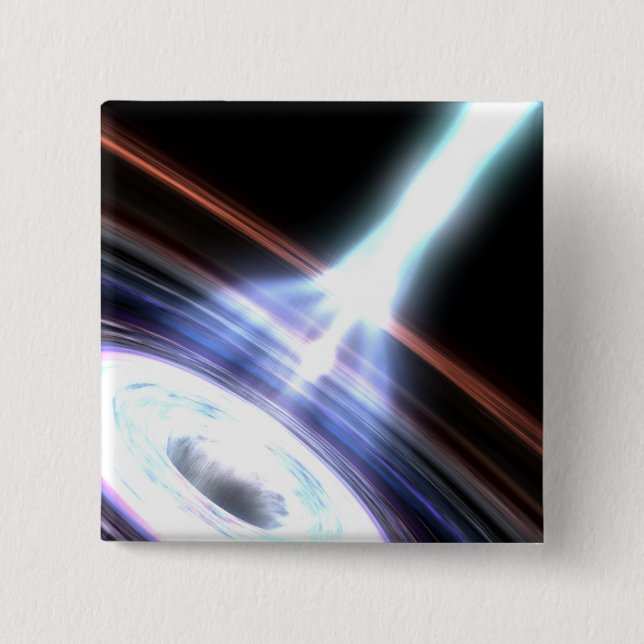 Gamma Rays in Galactic Nuclei 2 Inch Square Button (Front)