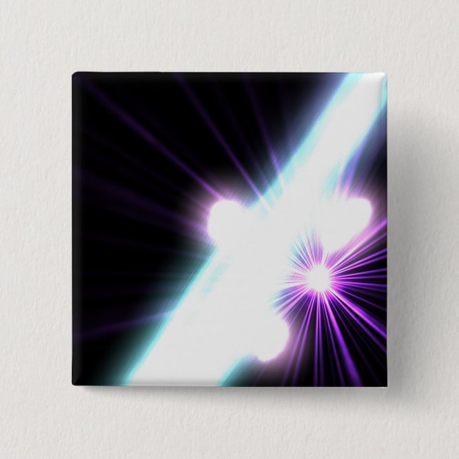Gamma Rays in Galactic Nuclei 3 2 Inch Square Button (Front)