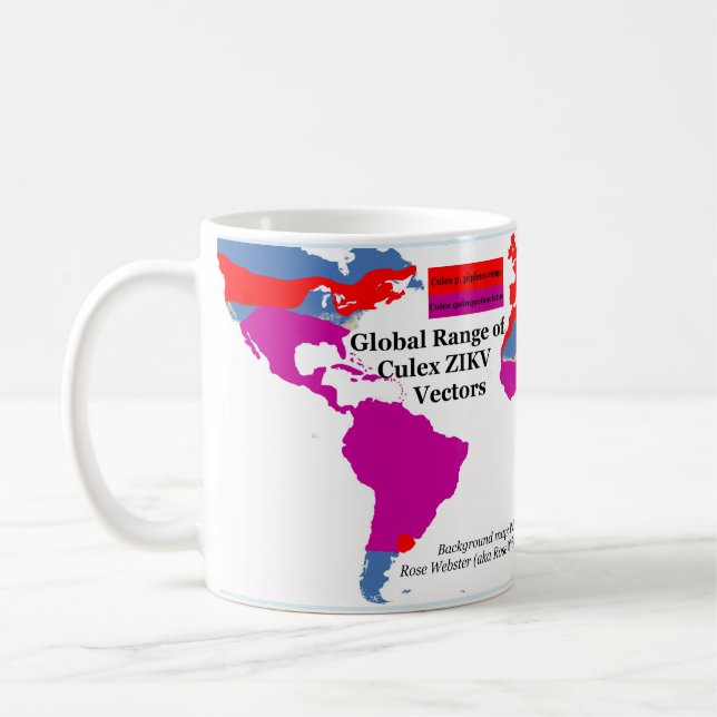 Gamme mondiale de Culex ZIKV Mug par RoseWrites (Gauche)