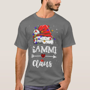 Gammi Claus Christmas Light Pajama Family Matching T-Shirt