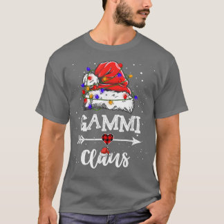 Gammi Claus Christmas Light Pajama Family Matching T-Shirt