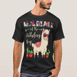 Gammi Of The Birthday Boy LLama Bday Party Celebra T-Shirt