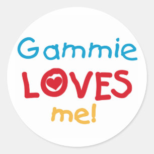 Gammie Loves Me T-shirts and Gifts Classic Round Sticker