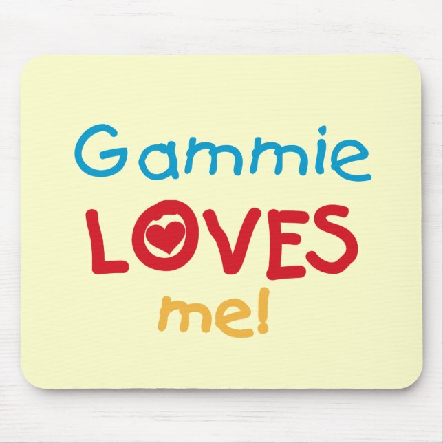 Gammie Loves Me T-shirts and Gifts Mouse Pad (Front)