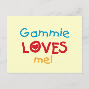 Gammie Loves Me T-shirts and Gifts Postcard