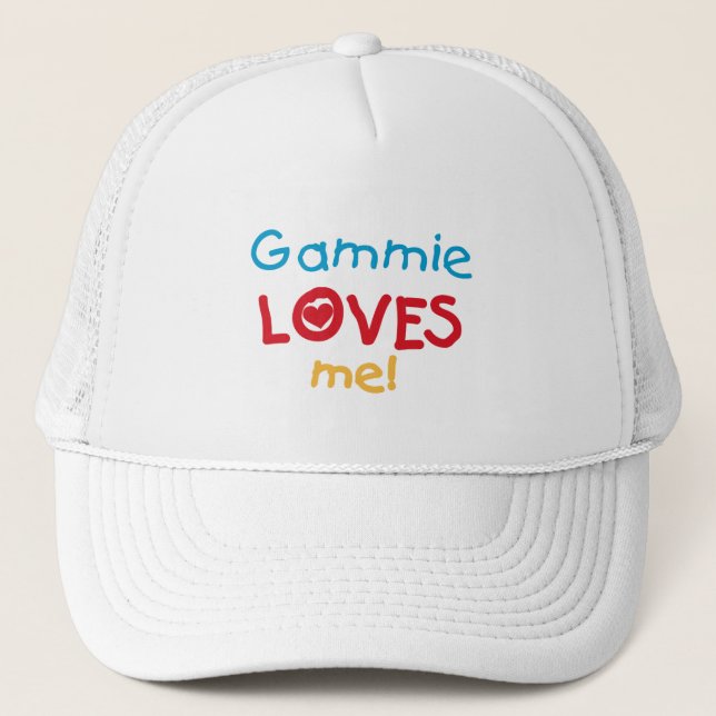 Gammie Loves Me T-shirts and Gifts Trucker Hat (Front)