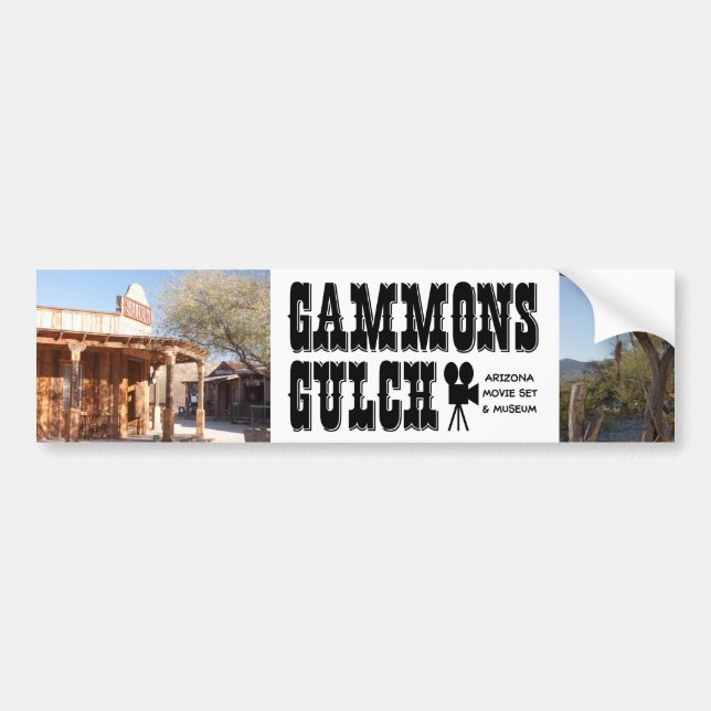 Gammons Gulch Movie Set Bumper Sticker (Front)