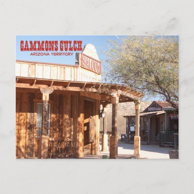 Gammons Gulch Souvenir Saloon Postcard (Front)