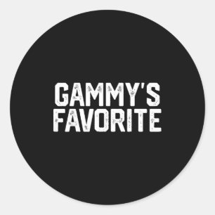 Gammy’s Favorite Funny Grandparent Granhild Vintag Classic Round Sticker