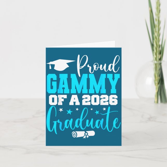 Gammy Senior Proud Gammy Class Design Card (Front)