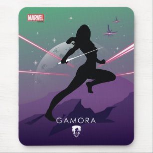 Gamora Heroic Silhouette Mouse Pad