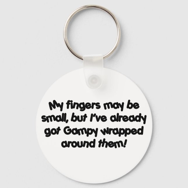 Gampy&apos;s Wrapped! Keychain (Front)