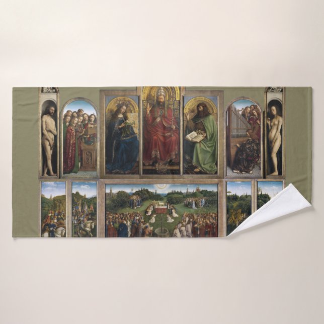 Gand Altarpiece, Van Eyck Brothers (Serviette de bain)