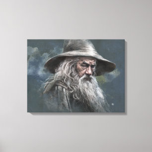 Gandalf Illustration Canvas Print