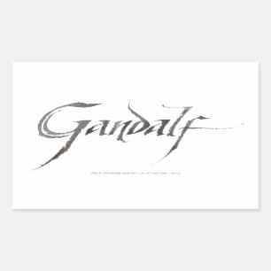 Gandalf Name Textured Sticker